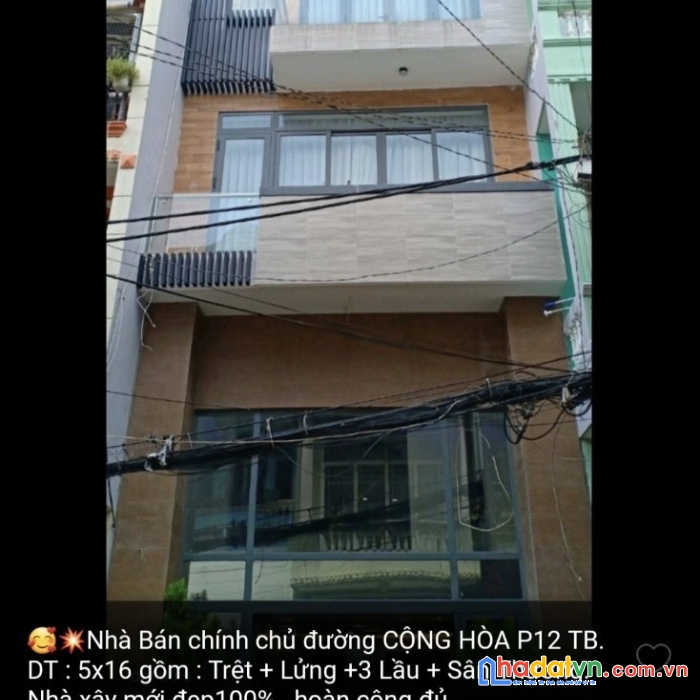 Cần bán nhà mới 100% hoàn công đầy đủ vị trí đẹp tại tp hcm