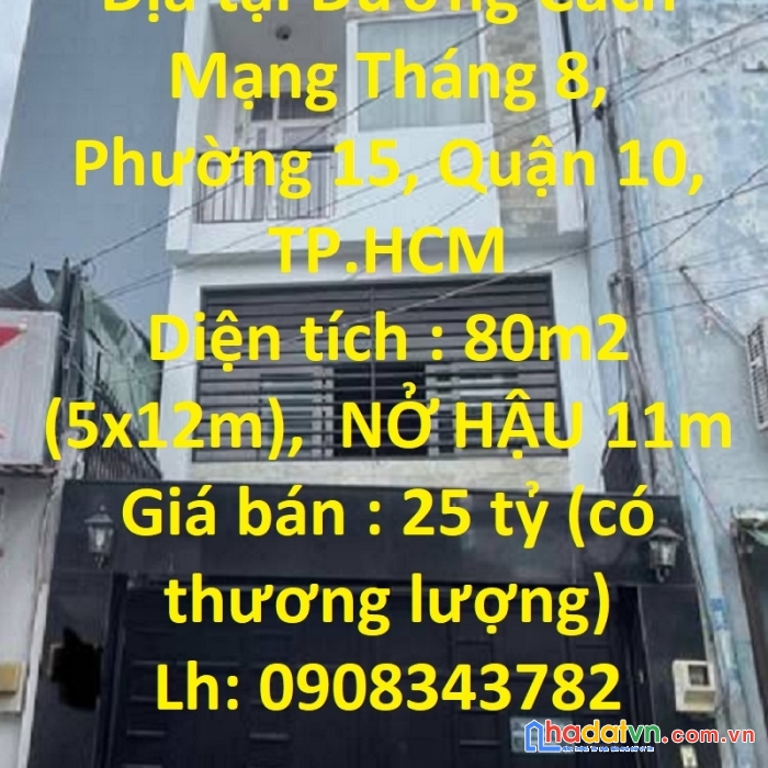 Sở hữu ngay căn nhà hẻm xe hơi vị trí đắc địa tại quận 10, tphcm
