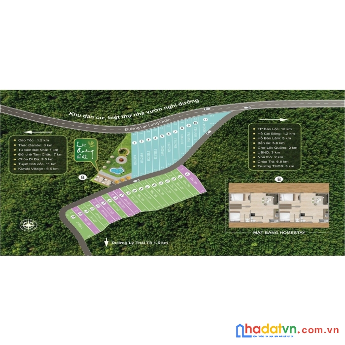 Lộc quảng hill ngang 10m dài 23m, giá 1 tỷ