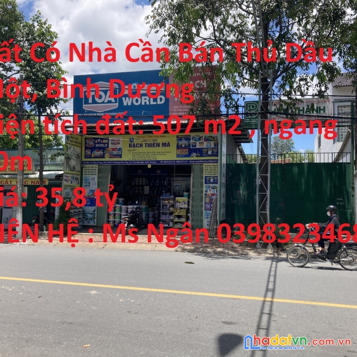 Đất có nhà cần bán thủ dầu một, bình dương