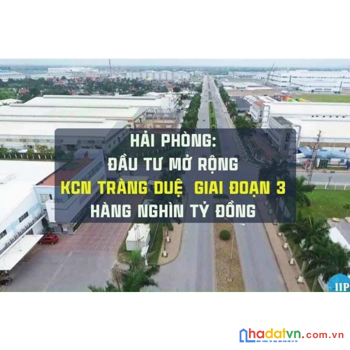 Tiềm năng tăng giá đất nền f0 ngay kcn tràng duệ