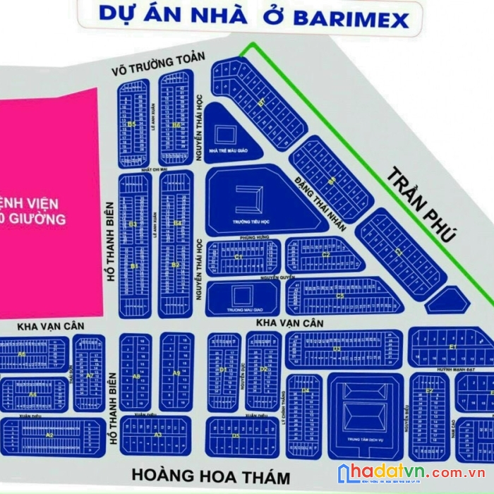 Bán lô đất mặt tiền đường nguyễn hiền khu barimex long tâm bà rịa