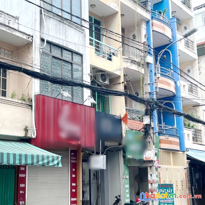 Nhà 4 tầng nở hậu mặt tiền đường hồ bá kiện p15 q10
