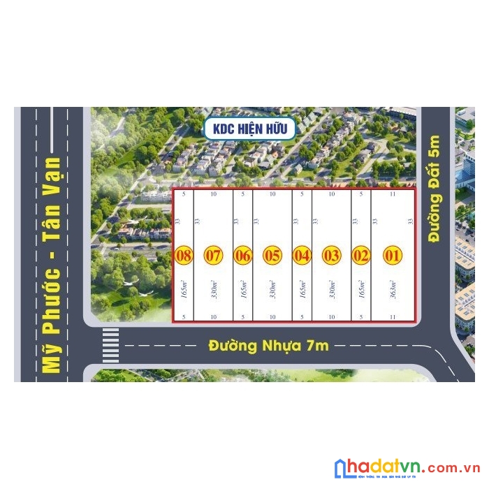 Mở bán 8 lô đất đẹp giá f0 tại chánh phú hòa 34, tx bến cát, tỉnh bình dương