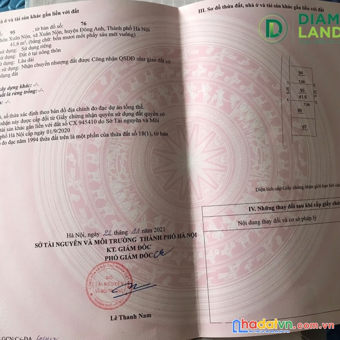 Chính chủ gửi bán đất giá 1,2 tỷ tại xuân nộn, đông anh, hà nội. đường 3m ngõ thông