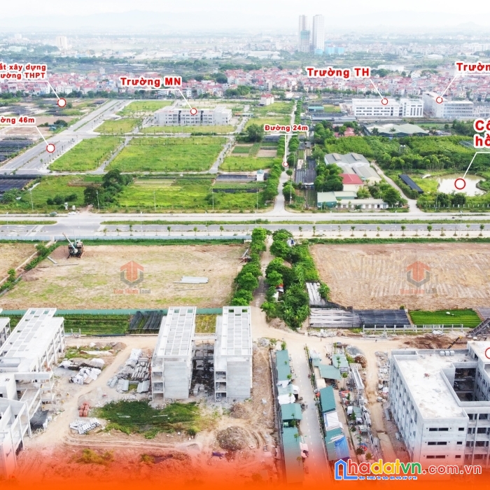 Đất mặt đường tây thăng long cách  hồ tây chỉ 5 p