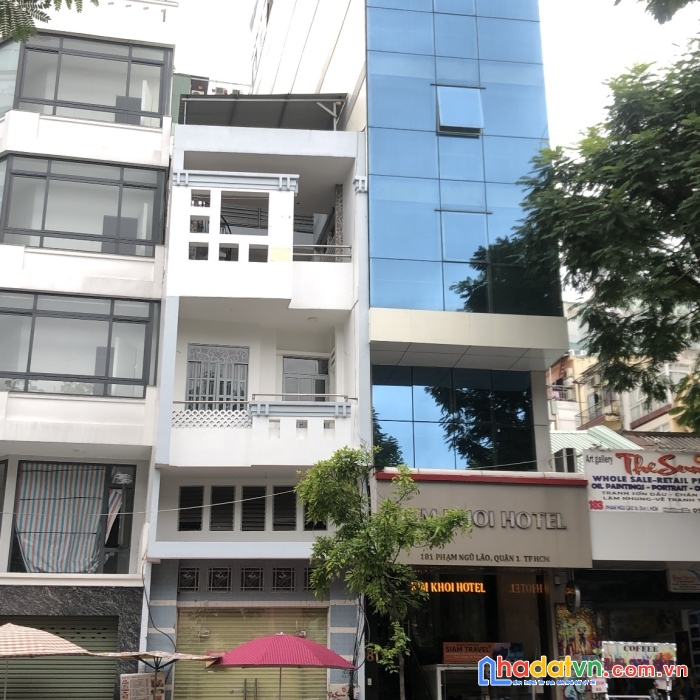 Cho thuê mt 179 phạm ngũ lão, p. pnl, q1, 4.1x20m. trệt, lửng, 2 lầu, st