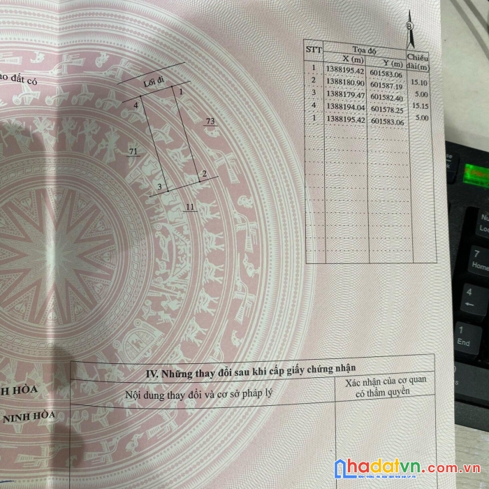 Bán nhanh lô gần dt7 giá chỉ 570tr ninh thọ ninh hoà lh 0985451850 xuân xuyên