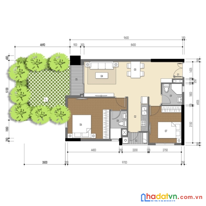 Chính chủ cần bán căn hộ sân vườn lux garden, phường phú thuận