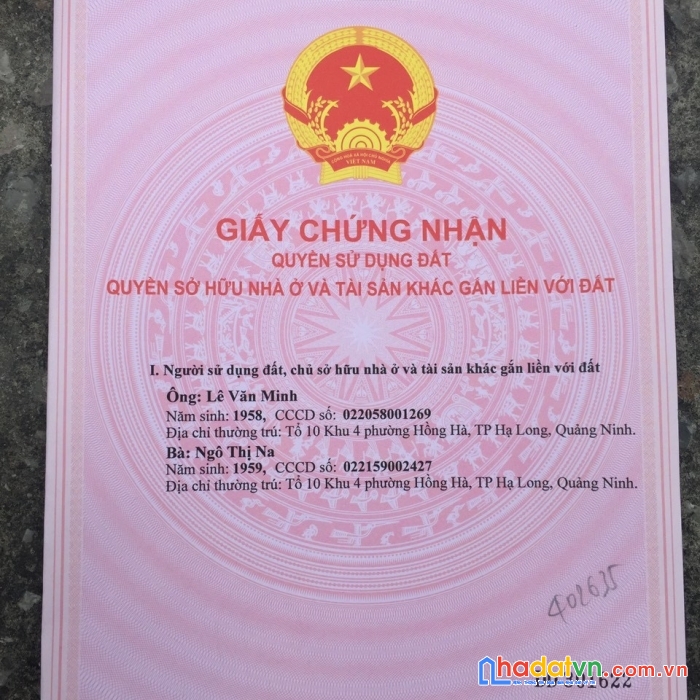 Văn phòng đại minh cần ra nhanh lô đất mặt đường 18 cột 8 hạ long – phường hồng hà – tp hạ long –