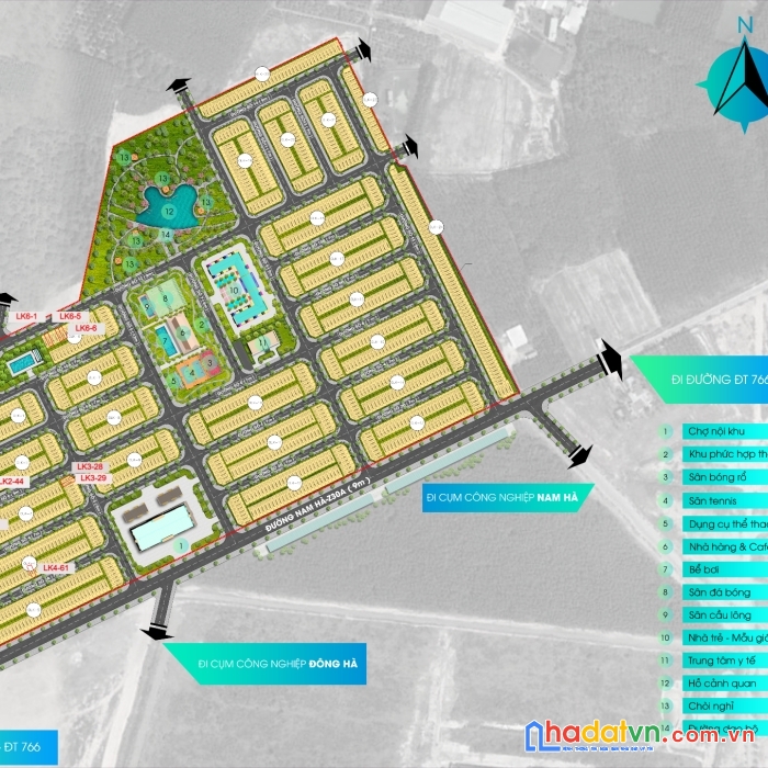 Lô góc dự án nam hà  đất khu công nghiệp 50.000 công nhân