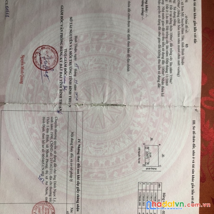 Kẹt tiền bán lô đất 2mtiền chợ đắc địa sát becamex-vsip hàm tân