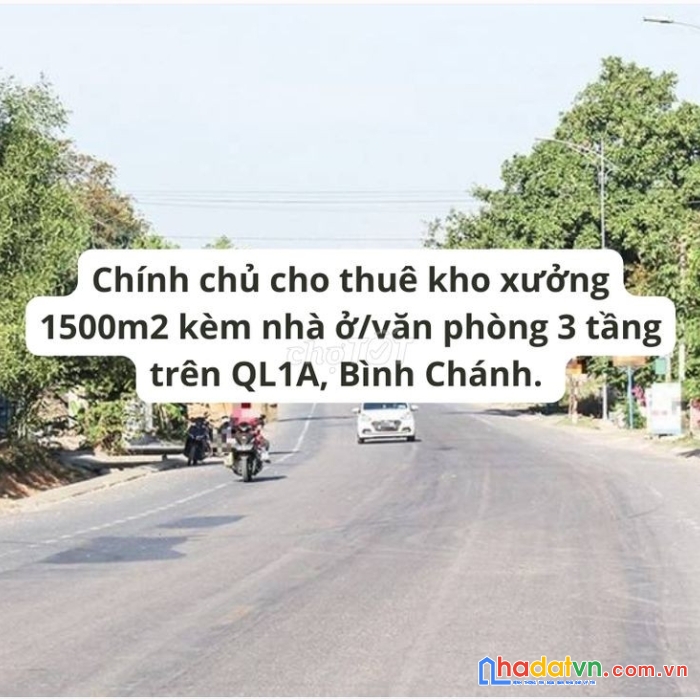 Chính chủ cho thuê kho xưởng đường rạch ông đồ, xã bình chánh, huyện bình chánh, tphcm