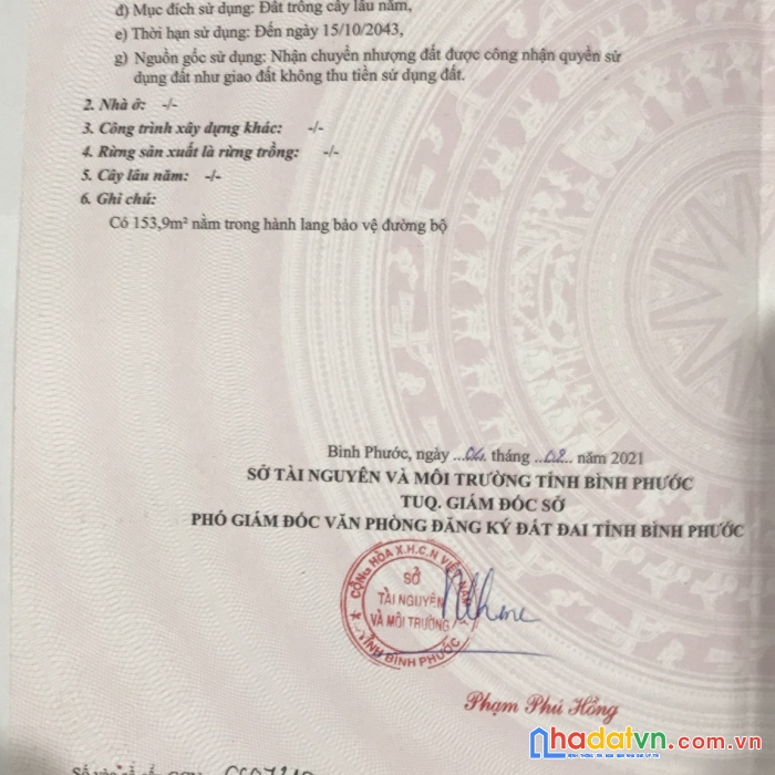 1002 m2 tại nha bích - chơn thành - bình phước. giá đầu tư sinh lời.