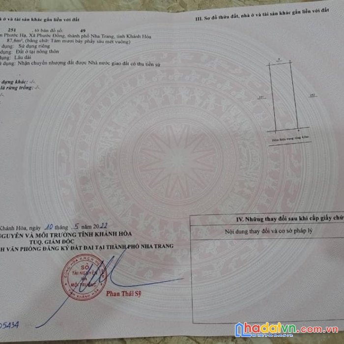 Bán lô đất phước hạ ,phước đồng thành phố nha trang khánh hòa