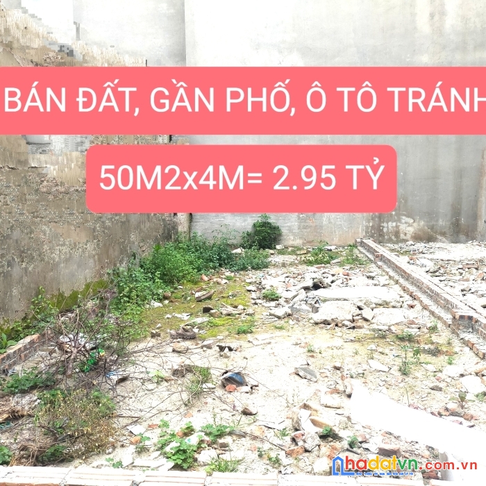 Bán mảnh đất vàng gia thượng-lb, 3 ô tô tránh, gần phố, kinh doanh, 50m2x4m