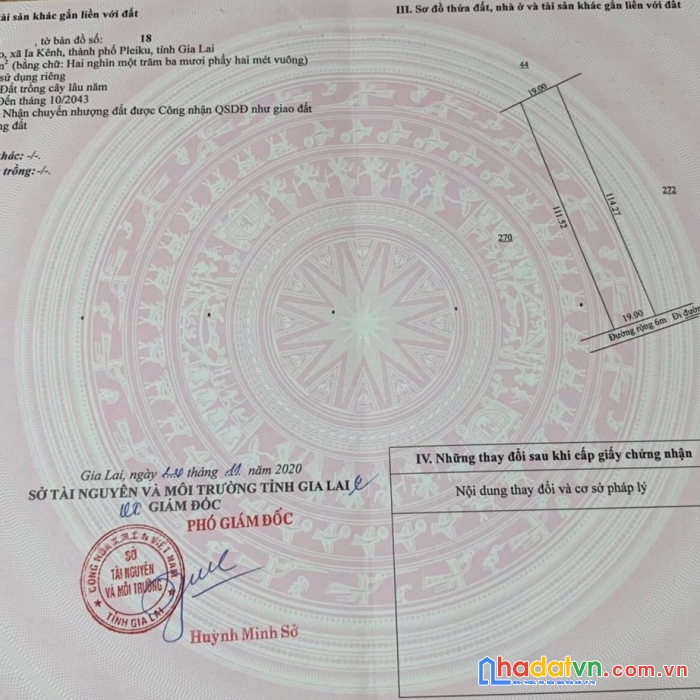 Em cần bán miếng đất tại làng nhao, xã ia kênh, tp.pleiku, gia lai.