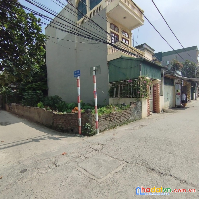 Bán đất lĩnh nam, hoàng mai 46m2 mặt tiền 4,5m lô góc, kinh doanh, đường ô tô chạy.