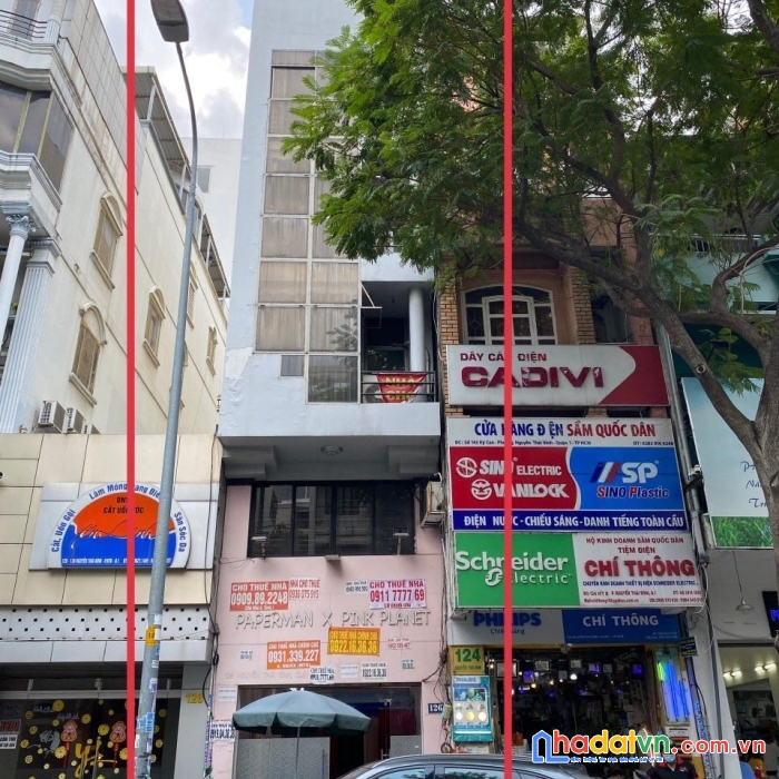 Cho thuê nhà mặt tiền 126 nguyễn thái bình  p. nguyễn thái bình  quận 1, 4.5x20m, trệt 5 lầu, 12