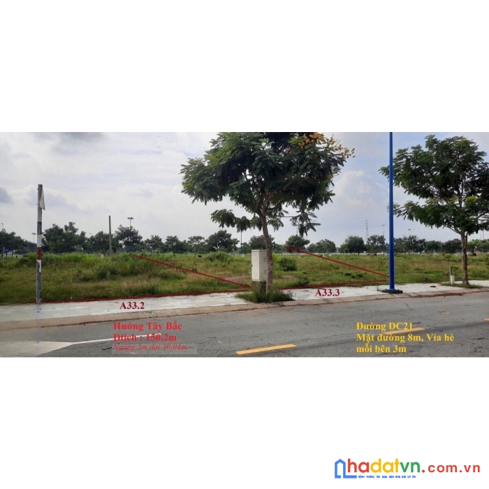 Bán đất khu dân cư đại nam. 107,5m2. giá 30tr/m2. shr