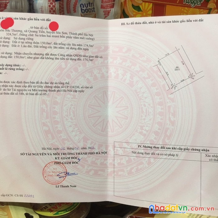 Siêu phẩm 324,5m2 bắc thượng, lô góc 3mt. vuông đét phân lô siêu đỉnh.