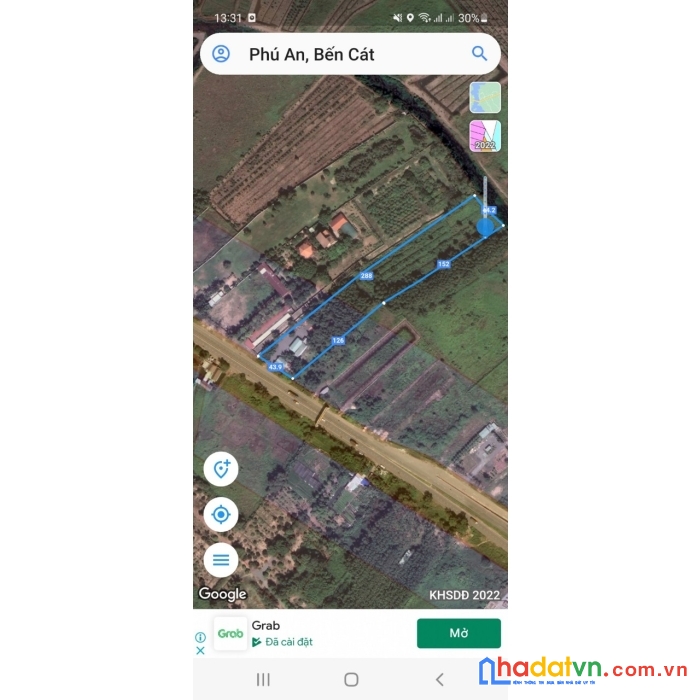 Bán đất mt 744, phú an, bến cát, giáp ranh tp. thủ dầu môt, 11.600m2, giá chỉ 9tr/m2