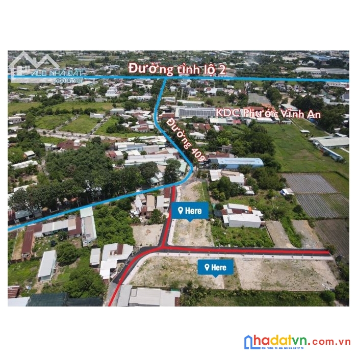 Đất 2 mặt tiền full thổ cư, tỉnh lộ 2, củ chi