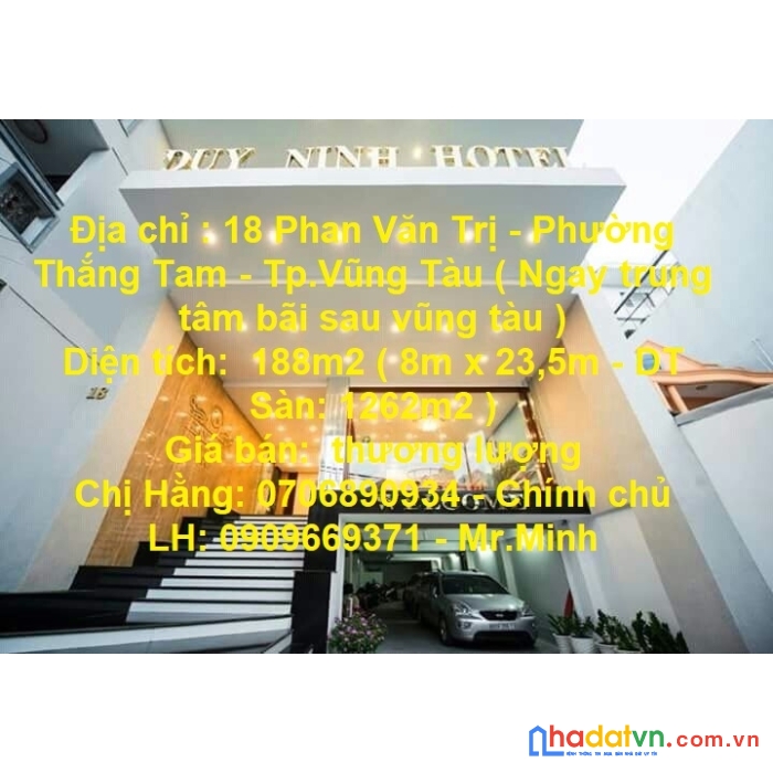 < bán gấp > cơ hội đầu tư tiềm năng - cần chuyển nhượng khách sạn duy ninh 2 sao