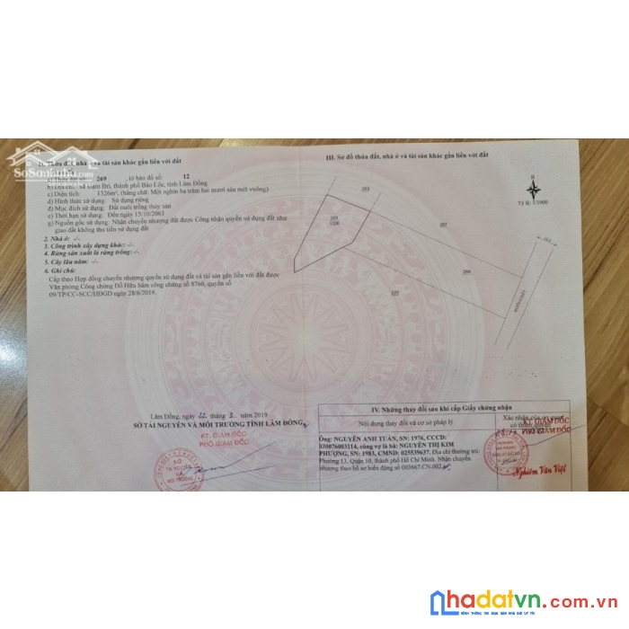 Chính chủ cần bán lô đất 4 sào mặt tiền đường quốc lộ 85 ngay tp bảo lộc - lâm đồng