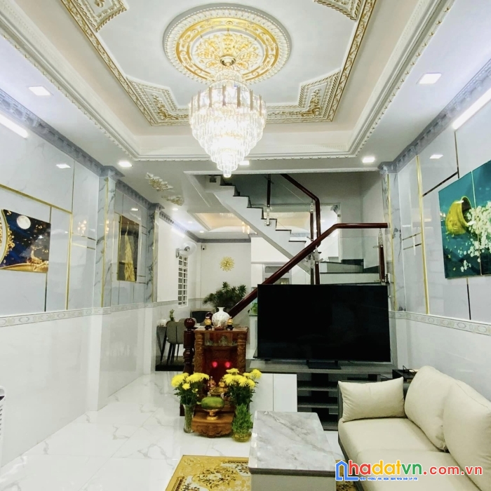 Bán nhà lô góc 2 mt đường huỳnh tấn phát tt nhà bè  đường 10m - full nội thất cao cấp giá 6.99 tỷ