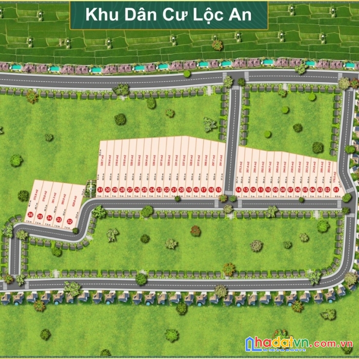 Đất nền dự án khu dân cư lộc an, huyện bảo lâm, lâm đồng