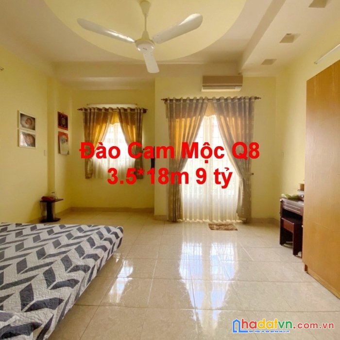 Nhà bán mặt tiền 12m đào cam mộc 3.5x19m p4 q8 giá 9tỷ