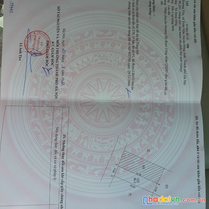 E cần bán nhanh 86,2m2 đất trục thôn đường yên, xuân nộn giá hợp lý