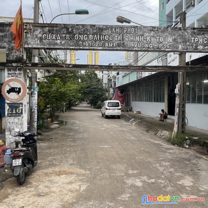 Bán đất thổ cư, cư xá đại học tckt hcm, ngay ngã tư võ văn kiệt-an dương vương, gần chợ trường học.