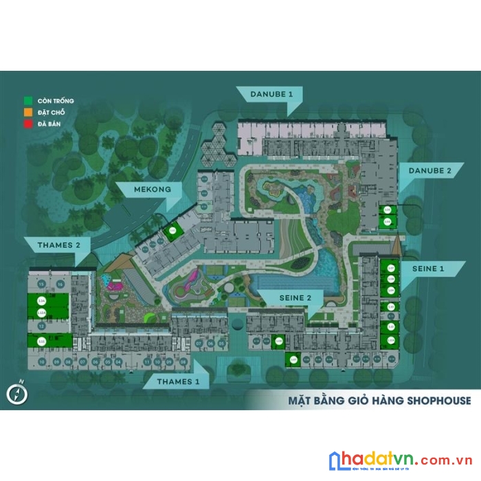 Mở bán shophouse westagte nằm ngay khu hành chính: gần công viên, bệnh viện, huyện ủy