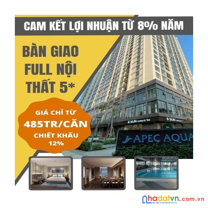 Bán căn hộ cao cấp đạt tiêu chuẩn 5* full nội thất giá từ 450tr