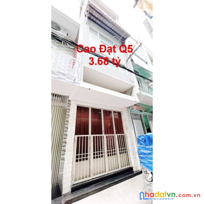 Nhà nhỏ hẻm thông khu ẩm thực cao đạt phường 1 quận 5