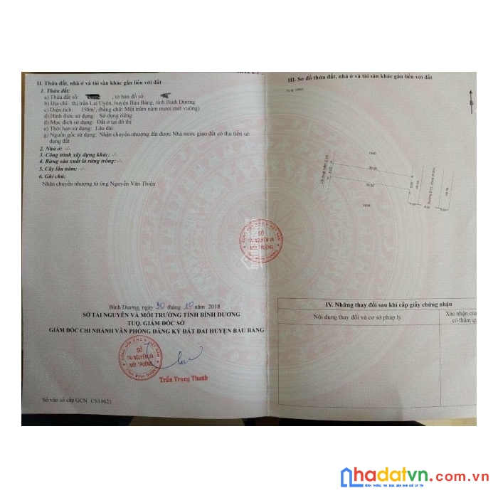 Chủ gửi bán gấp lô đất ktdc đường d15-5a, lai uyên bàu bàng