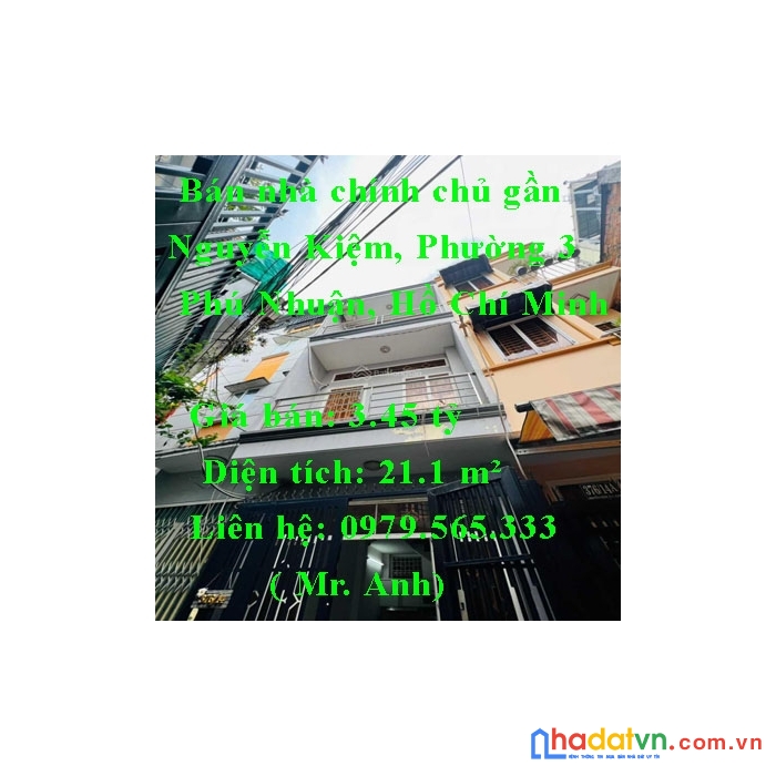 Bán nhà chính chủ gần ngã tư phú nhuận hồ chí minh