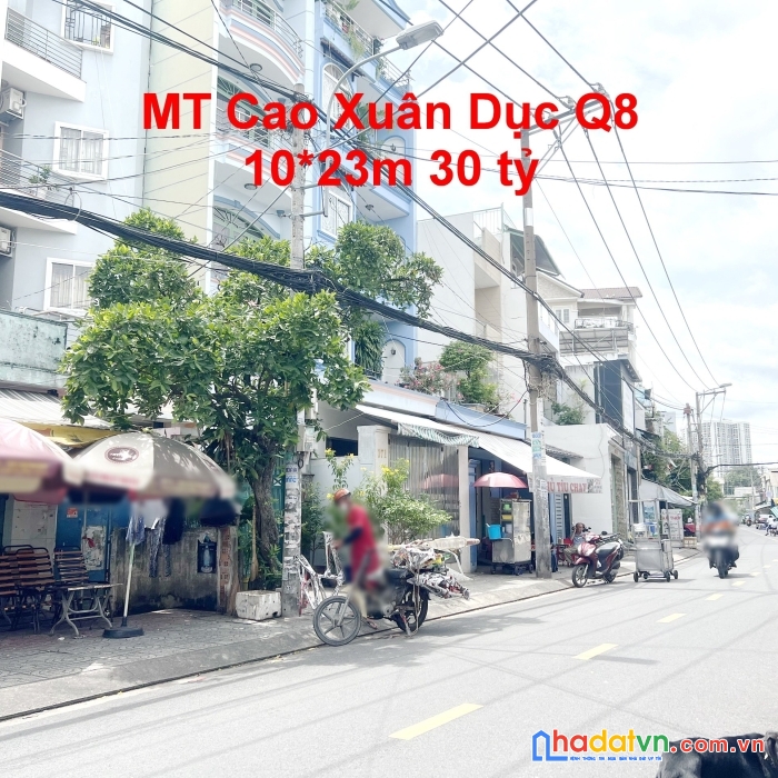 Bán nhà mặt tiền cao xuân dục 10x23m p12 q8 giá 30 tỷ tl