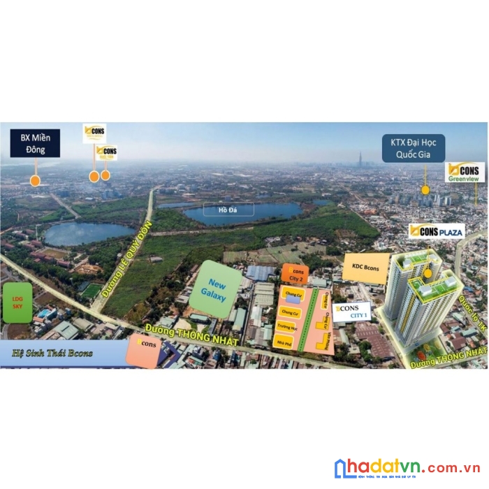 Với 350tr sở hữu ngay bcons city tháp green topaz