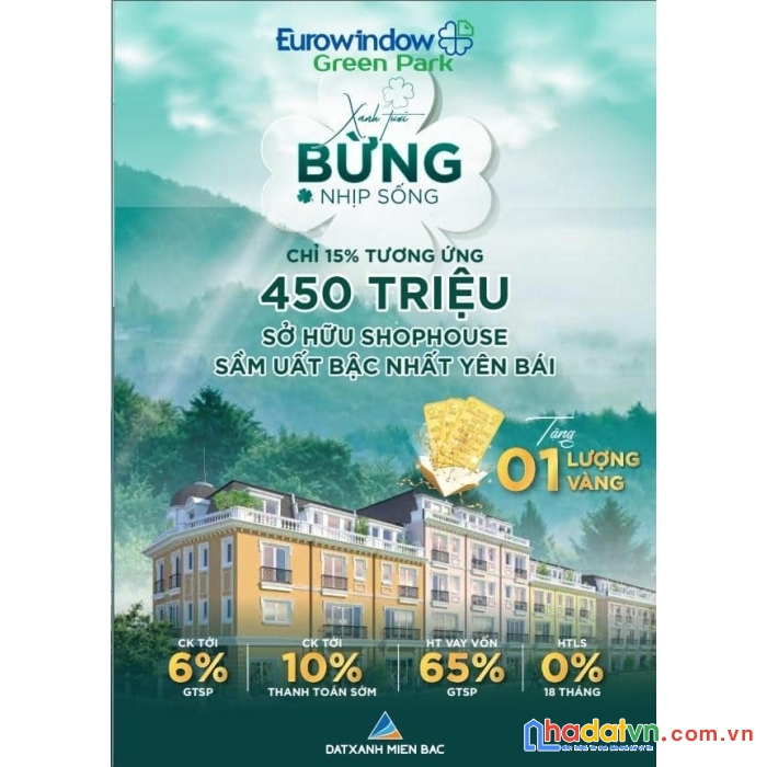 Bán shophouse thương mại kinh doanh sầm uất tại khu đô thị đồng bộ lớn nhất thành phố yên bái 