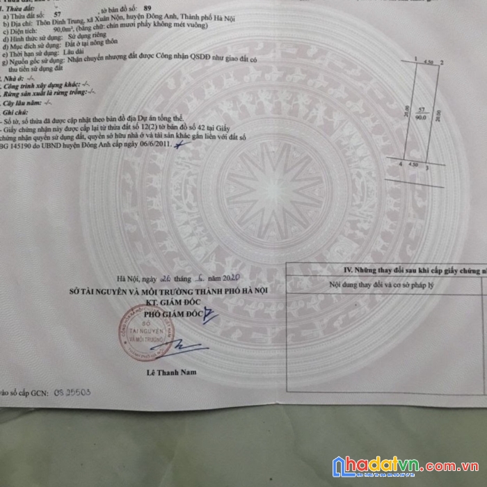 Bán nhanh 90m2 đình trung, xuân nộn, đông anh, hn