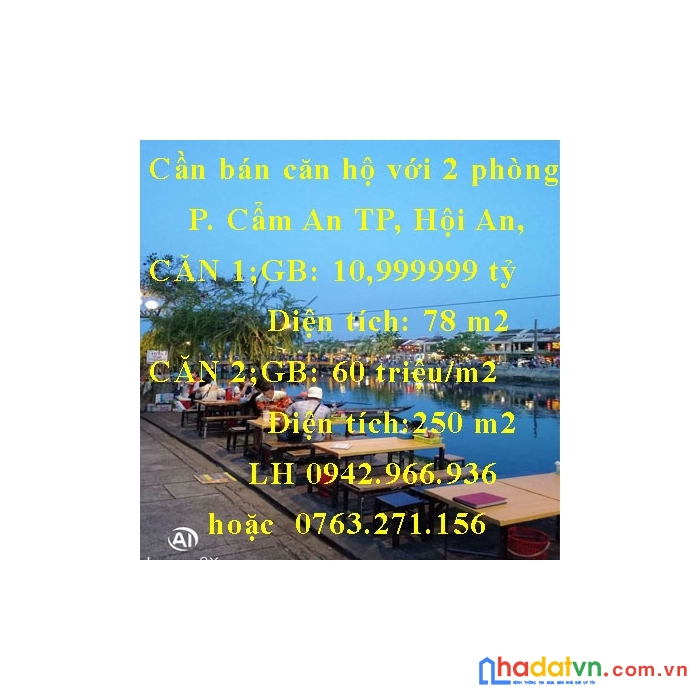 Cần bán căn hộ với 2 phòng ngủ lm81 phường cẩm an, thành phố hội an, quảng nam