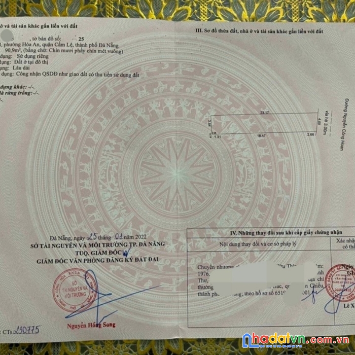 Bán đất mt nguyễn công hoan giá rẻ, 91m2, 2.95 tỷ