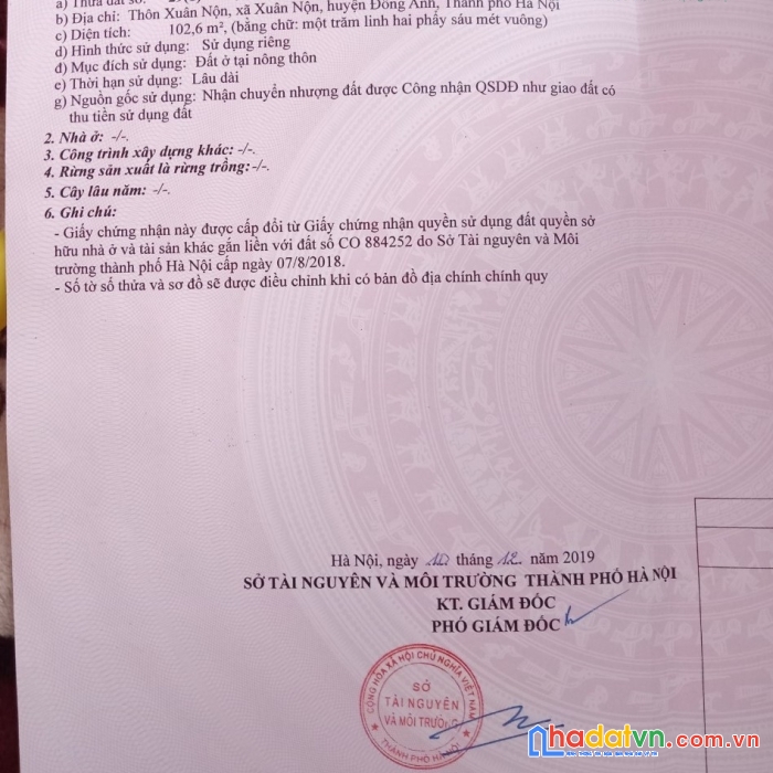 Cần bán 102,6m2 đường 5m thông thôn xuân nộn, xã xuân nộn, đông anh, hà nội. lh 0971396855