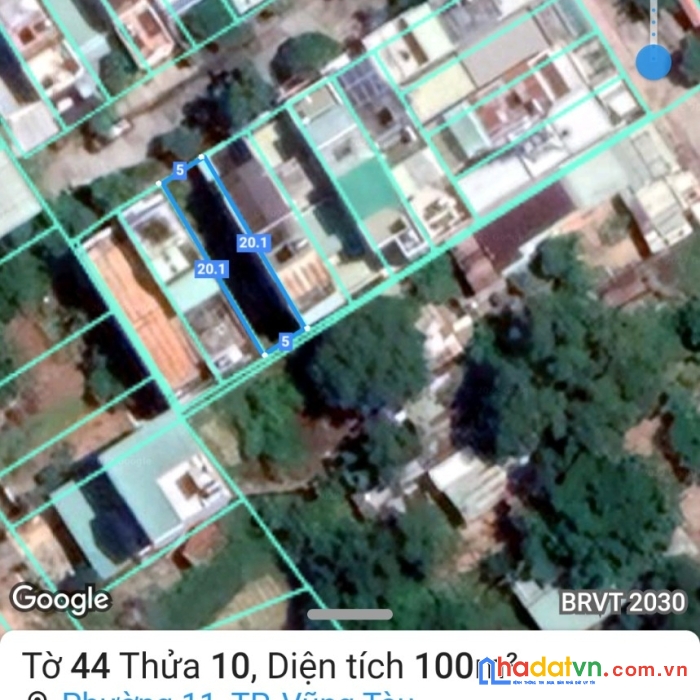 Bán lô đất đường nhựa vỉa hè hẻm 808 đường 30/4 tp vũng tàu