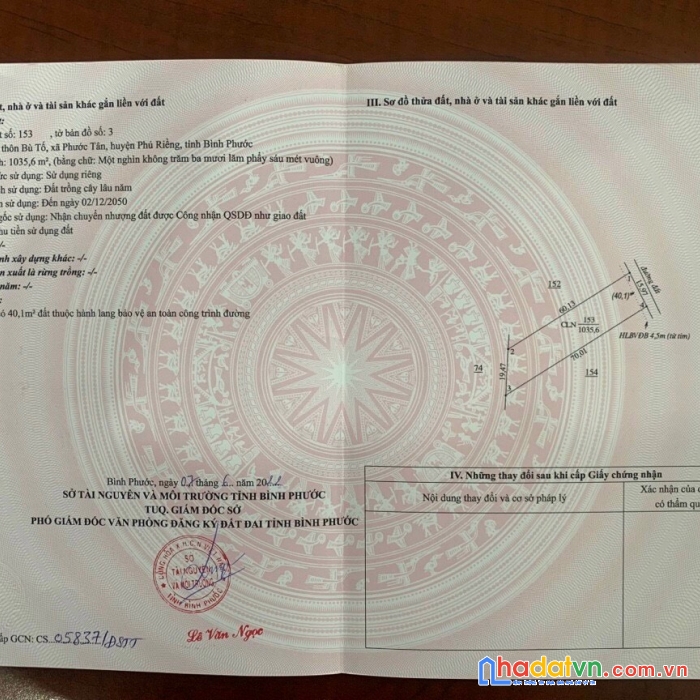 Chính chủ cần bán 6 lô đất giá đầu tư tại tân phước, phú riềng