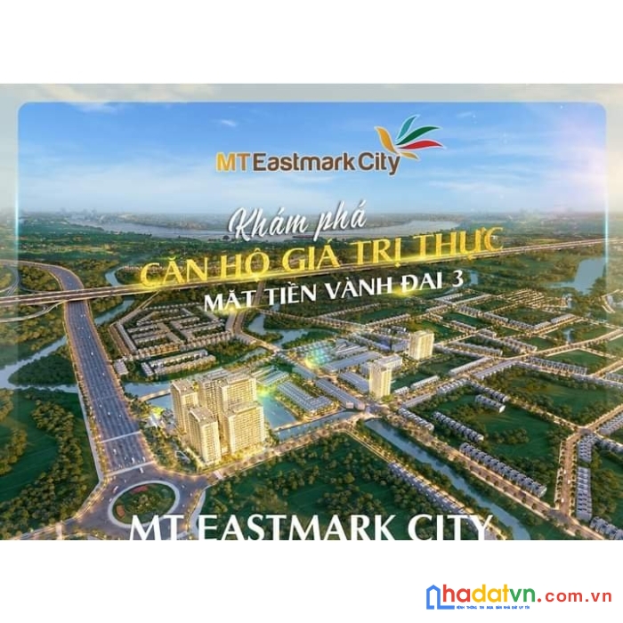 Chỉ 750 triệu - sỡ hữu căn hộ mt eastmark mặt tiền đường vành đai 3
