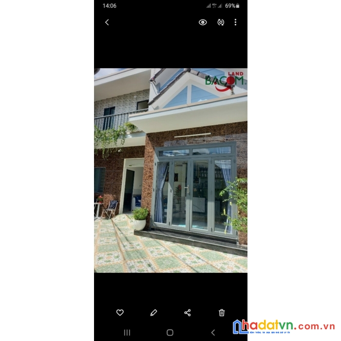 Bán nhà 1t1l 106m2 shr full thổ cư p.thống nhất gần khu văn hoa villa